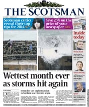 The Scotsman (UK) Newspaper Front Page for 4 January 2014