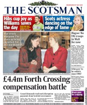The Scotsman (UK) Newspaper Front Page for 4 February 2013