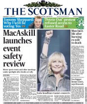 The Scotsman (UK) Newspaper Front Page for 4 June 2014
