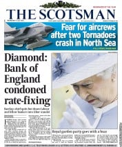 The Scotsman (UK) Newspaper Front Page for 4 July 2012
