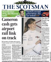 The Scotsman (UK) Newspaper Front Page for 4 July 2014