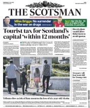 The Scotsman (UK) Newspaper Front Page for 4 July 2018