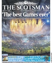 The Scotsman (UK) Newspaper Front Page for 4 August 2014