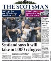 The Scotsman Newspaper Front Page (UK) for 4 September 2015