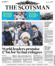 The Scotsman (UK) Newspaper Front Page for 5 February 2016