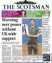 The Scotsman (UK) Newspaper Front Page for 5 May 2015