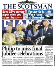 The Scotsman (UK) Newspaper Front Page for 5 June 2012