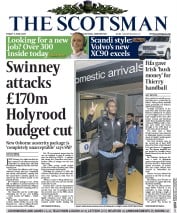 The Scotsman (UK) Newspaper Front Page for 5 June 2015
