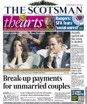 The Scotsman (UK) Newspaper Front Page for 5 July 2012