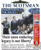The Scotsman Newspaper Front Page (UK) for 5 August 2014
