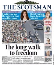 The Scotsman (UK) Newspaper Front Page for 5 September 2015