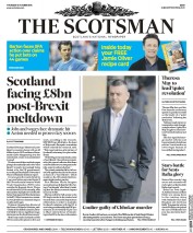 The Scotsman (UK) Newspaper Front Page for 6 October 2016