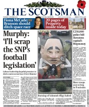 The Scotsman (UK) Newspaper Front Page for 6 November 2014