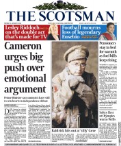 The Scotsman Newspaper Front Page (UK) for 6 January 2014