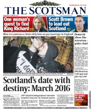 The Scotsman Newspaper Front Page (UK) for 6 February 2013