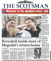 The Scotsman Newspaper Front Page (UK) for 6 June 2011