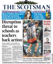 The Scotsman (UK) Newspaper Front Page for 6 June 2015