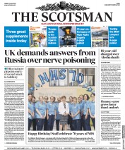 The Scotsman (UK) Newspaper Front Page for 6 July 2018