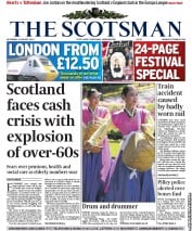 The Scotsman (UK) Newspaper Front Page for 6 August 2011