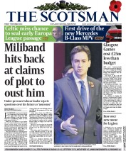 The Scotsman (UK) Newspaper Front Page for 7 November 2014