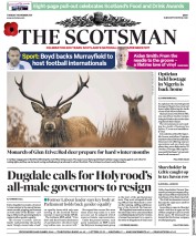 The Scotsman (UK) Newspaper Front Page for 7 November 2017