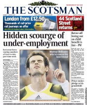 The Scotsman (UK) Newspaper Front Page for 7 January 2013