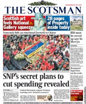The Scotsman Newspaper Front Page (UK) for 7 March 2013