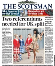 The Scotsman (UK) Newspaper Front Page for 7 June 2011