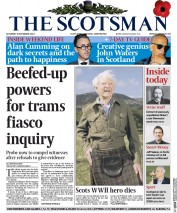 The Scotsman Newspaper Front Page (UK) for 8 November 2014