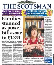 The Scotsman Newspaper Front Page (UK) for 8 June 2011
