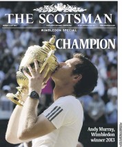 The Scotsman Newspaper Front Page (UK) for 8 July 2013