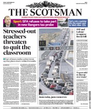 The Scotsman (UK) Newspaper Front Page for 8 September 2017