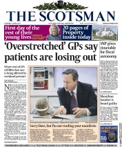 The Scotsman (UK) Newspaper Front Page for 9 April 2015