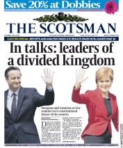 The Scotsman Newspaper Front Page (UK) for 9 May 2015