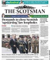The Scotsman (UK) Newspaper Front Page for 9 August 2018