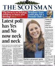 The Scotsman (UK) Newspaper Front Page for 9 September 2014
