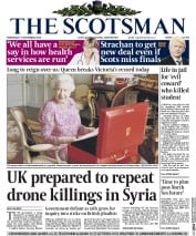 The Scotsman Newspaper Front Page (UK) for 9 September 2015