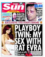 The Sun (UK) Newspaper Front Page for 10 February 2013