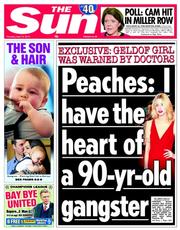 The Sun (UK) Newspaper Front Page for 10 April 2014