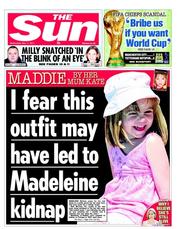 The Sun (UK) Newspaper Front Page for 11 May 2011