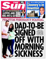 The Sun (UK) Newspaper Front Page for 11 September 2014