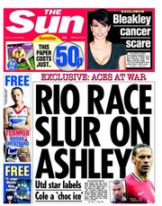 The Sun (UK) Newspaper Front Page for 15 July 2012