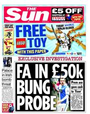 The Sun (UK) Newspaper Front Page for 17 May 2011