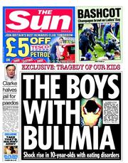 The Sun (UK) Newspaper Front Page for 17 June 2011