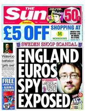 The Sun (UK) Newspaper Front Page for 17 June 2012