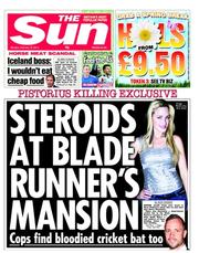 The Sun (UK) Newspaper Front Page for 18 February 2013