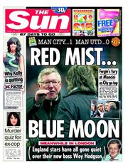 The Sun (UK) Newspaper Front Page for 1 May 2012