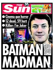 The Sun (UK) Newspaper Front Page for 21 July 2012