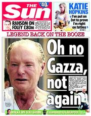 The Sun (UK) Newspaper Front Page for 22 August 2014