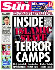 The Sun (UK) Newspaper Front Page for 22 September 2014
